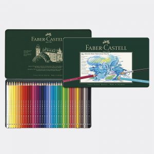 Winsor&Newton Studio Collection - Set da 24 matite colorate acquarellabili  in scatola di metallo